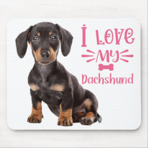 Süßer Doxin Welpe Wiener Liebe Hundemama Dachshund Mousepad