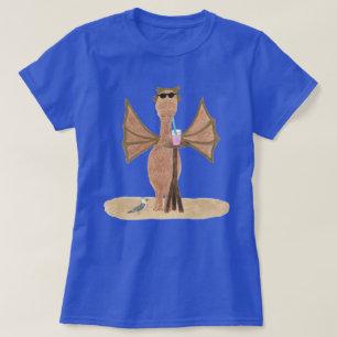 Süßer Drache am Strand Damen  T-Shirt