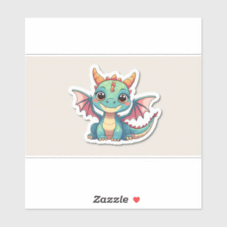 Süßer Drache Aufkleber