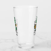 Süßer Drache, der Bier trinkt Glas (Links)