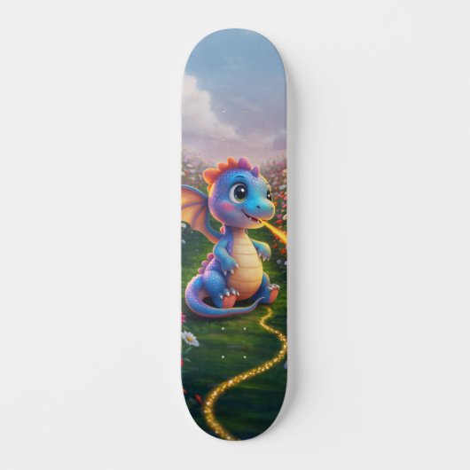 Süßer Drache Skateboard (Vorderseite)
