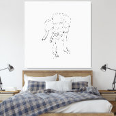 Süßer drahthaariger Dackel-Welpe  Leinwanddruck (Insitu (Schlafzimmer))