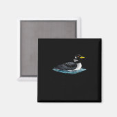 Süßer dummer kanadischer Wolf Vogel Magnet (Vorderseite/Rückseite)