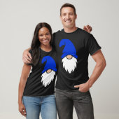 Süßer dunkelblauer Weihnachts-Gnom T-Shirt (Unisex)