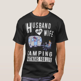 Süßer Ehemann und Ehefrau Camping-Partner fürs Leb T-Shirt