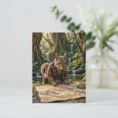 Süßer Eichhörnchen-Entdecker Postkarte (Stehend Vorderseite)