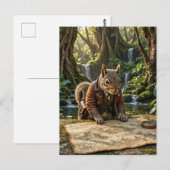 Süßer Eichhörnchen-Entdecker Postkarte (Vorne/Hinten)