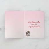 Süßer Eichhörnchen-Geburtstag Karte (Innenseite)