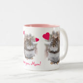 Süßer Eichhörnchen-Mutter-Tag Zweifarbige Tasse (VorderseiteRechts)