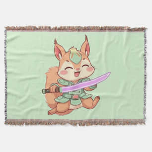 Süßer Eichhörnchen-Samurai. Decke