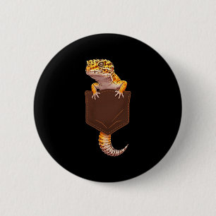 Süßer Eidechsen-Reptil-Leopard-Gecko-Tasche Lustig Button