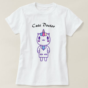 Süßer Einhorn-Arzt – Lustiges Stethoskop T-Shirt