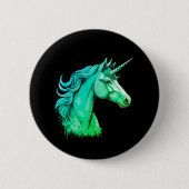 Süßer Einhorn-Knopf - Ein wunderliches Geschenk Button (Vorderseite)