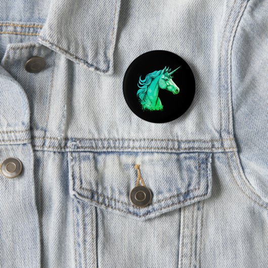 Süßer Einhorn-Knopf - Ein wunderliches Geschenk Button (Beispiel)