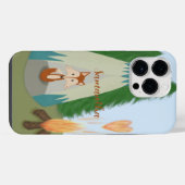 Süßer einsamer Fuchs iPhone Hülle (Rückseite (Horizontal))