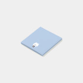 Süßer Eisbär-Barista Post-it Klebezettel (angewinkelt)