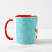 Süßer Eisbär-Feiertags-Kunst-Personalisierte Tasse (Links)