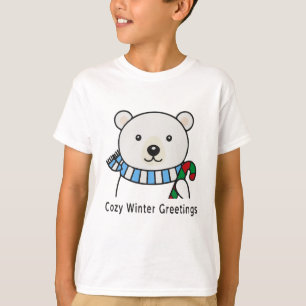 Süßer Eisbär "Gemütliche Wintergrüße" Kawaii H T-Shirt