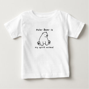Süßer Eisbär ist mein Krafttier Bärenliebhaber Baby T-shirt