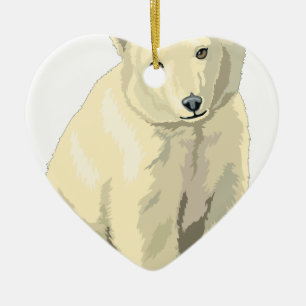Süßer Eisbär Keramikornament