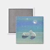 Süßer Eisbär Magnet (Vorderseite/Rückseite)