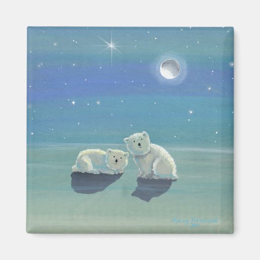 Süßer Eisbär Magnet (Vorne)