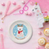 Süßer Eisbär Weihnachtsfeiertag Pappteller (Party)