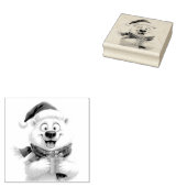 Süßer Eisbär Weihnachtsgeschenk Gummistempel (Stempel)