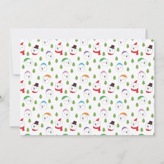 Süßer Eisbärkopf Weihnachten (Vorderseite)