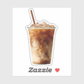 Süßer Eiscafé-Aesthetic-Aufkleber Aufkleber (Blatt)
