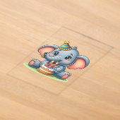 Süßer Elefant 11. Geburtstag Acryleinladungen (Ablage )