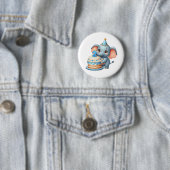 Süßer Elefant 2. Geburtstag Button (Beispiel)