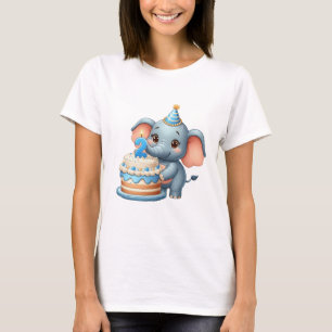 Süßer Elefant 2. Geburtstag T-Shirt