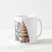 Süßer Elefant 5. Geburtstag Kaffeetasse (VorderseiteRechts)