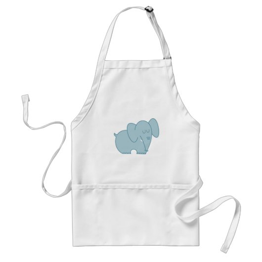 Süßer Elefant (blau) Schürze (Vorne)