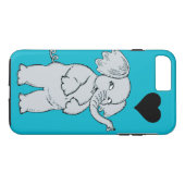 Süßer Elefant Case-Mate iPhone Hülle (Rückseite (Horizontal))