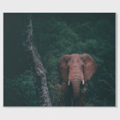 SÜSSER ELEFANT GESCHENKPAPIER (Flach)