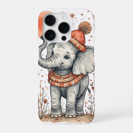 Süßer Elefant iPhone Hülle (Rückseite)