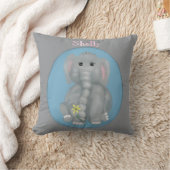 Süßer Elefant Kissen (Decke)