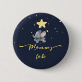 Süßer Elefant & Luftballon Button für werdende Müt (Vorderseite)