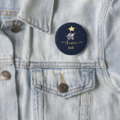 Süßer Elefant & Luftballon Tante-Button Button (Beispiel)