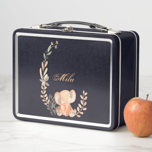 Süßer Elefant Metall Brotdose (Beispiel)