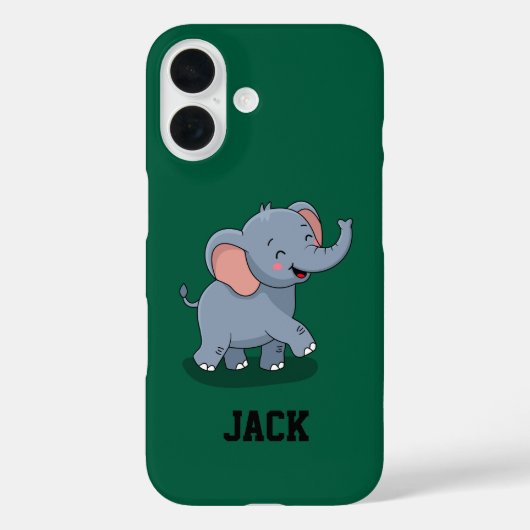 Süßer Elefant mit Geschenk Case-Mate iPhone Hülle (Rückseite)