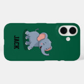 Süßer Elefant mit Geschenk Case-Mate iPhone Hülle (Rückseite (Horizontal))