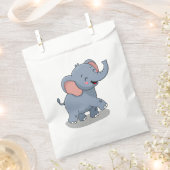 Süßer Elefant mit Geschenk Geschenktütchen (Ausgeschnitten)