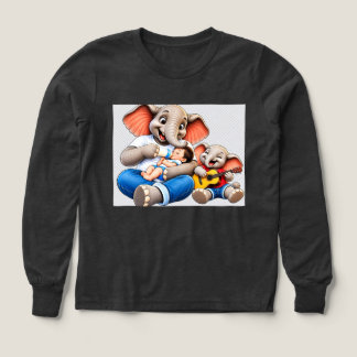 süßer Elefant Mutter und Baby Elefant T-Shirt-Tier