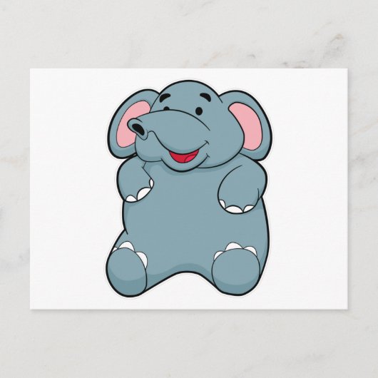 Süßer Elefant Postkarte (Vorderseite)