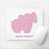 Süßer Elefant (Rosa) Mousepad (Mit Mouse)