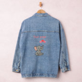 Süßer Elefant Valentinstag Jeansjacke (Hangar)
