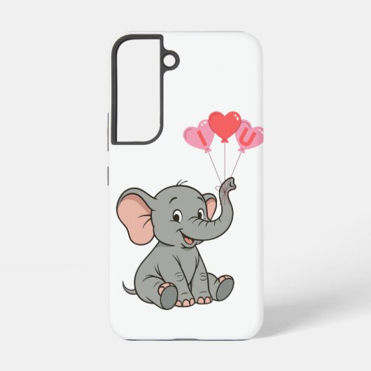 Süßer Elefant Valentinstag Samsung Galaxy Hülle (Rückseite)